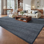 Pettop 4x6 Blue Grey Area Rugs for Living Room Bedroom, Thickened Memory-Foam - Image 2