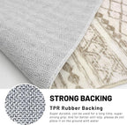 KUTA Boho Runners for Hallways 2.6x16 ft Moroccan Beige Washable Long Hall - Image 6