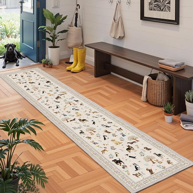 Dog Rug for Hallways Kitchen Rug 2x8, Non Slip Washable Runner Rugs - Image 4
