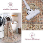 Lahome Oriental Washable Kitchen Runner Rug Non Slip, 2x8 Bathroom Runners - Image 5