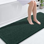 OLANLY Bathroom Runner Rugs 59x24, Soft Absorbent Chenille Bath Rugs, Rubber by OLANLY