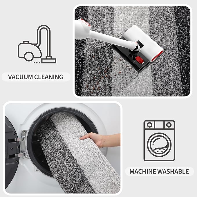 Kitinjoy Indoor Outdoor Door Mat, 70x35 Non-Slip Absorbent Dirt Trapper - Image 5