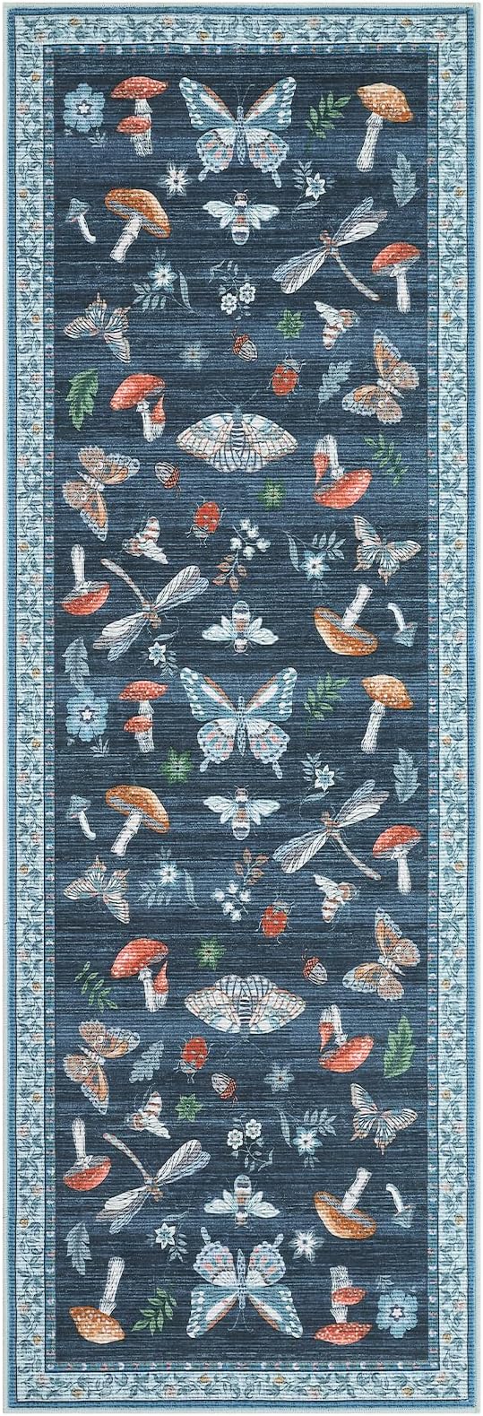ROYHOME Mushroom Insect Rug 2x6 Runners - Image 5