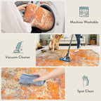 Lahome 2x4 Washable Runner Rug for Hallway, Non Slip Runner Rug, Easy Clean - Image 4
