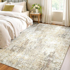 RELEANY Washable Area Rugs 4'x6' Non-Slip Modern Abstract Soft - Image 3