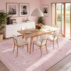 Rugxara 6x9 Area Rugs for Living Room Bedroom, Vintage Floral Retro Boho Non - Image 3