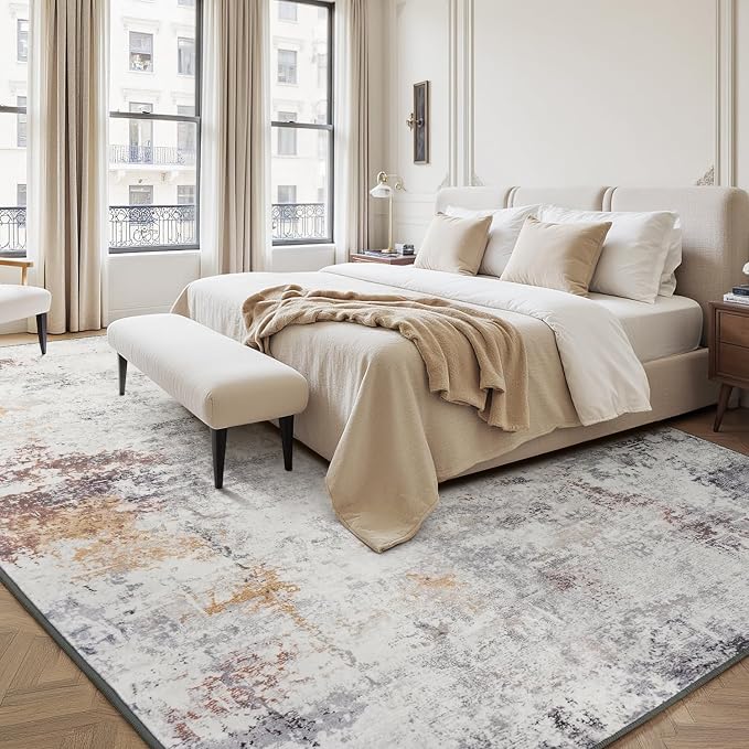 Rugflix 8x10 Area Rugs for Living Room, Washable Large Rug Stain-Resistant Low - Image 2