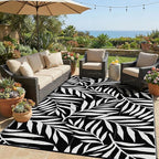 Smiry Outdoor Rug 9x12 ft, Waterproof Reversible Plastic Straw Rugs, Outdoor by Smiry