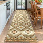 BESTSWEETIE Area Rug 2x10 Rug Machine Washable Non-Slip Low Pile Print Pattern - Image 8