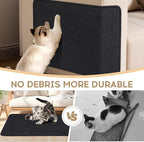 Graciadeco Black Cat Scratching Mat Sisal, 2 Packs Sisal Fabric Large Cat - Image 5