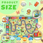 Alphabet ABC Rugs for Playroom Classroom 6x8 Feet, Educational Kids Area Rug - Image 2