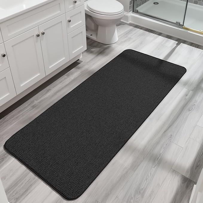 Bosap Bath Mat, Ultra Thin Bathroom Runner Rugs, Large Bath Mats by BosapDirect