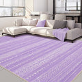 Nakagishi Purple Rug for Bedroom Girls: 5x7 Washable Boho Large Neutral Area by NakagishiAreaRug