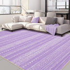 Nakagishi Purple Rug for Bedroom Girls: 5x7 Washable Boho Large Neutral Area by NakagishiAreaRug