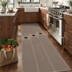 Tangsoo Rainbow Easy Jute 2.6x10 Washable Kitchen Runner Rug - Image 2