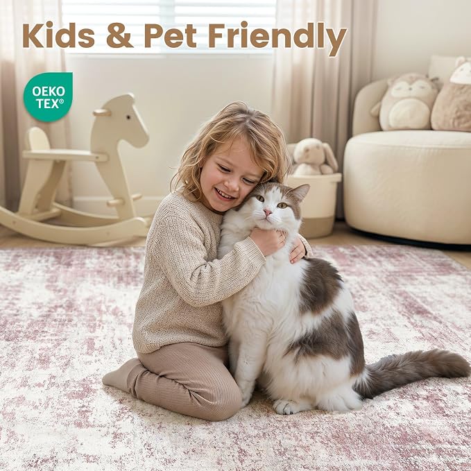 Washable 5x7 Area Rug for Living Room - Image 4