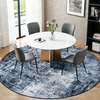 Rugflix Round Area Rugs 8Ft for Living Room, Washable Circle Rug - Image 3