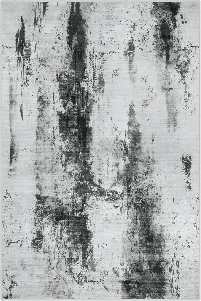 9x12 Area Rugs Washable Rug: Modern Abstract Living Room Rug Soft Anti-Skid - Image 2