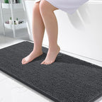OLANLY Large Bathroom Rugs 50x30, Extra Soft Absorbent Chenille Bath Rugs by OLANLY