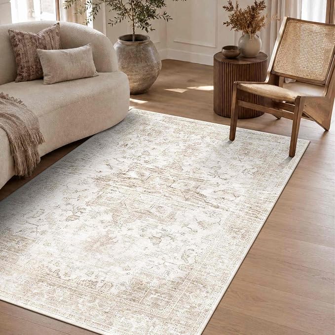 Rugxara 3x5 Washable Entryway Rug, Non Slip Boho Runner Rugs - Image 3