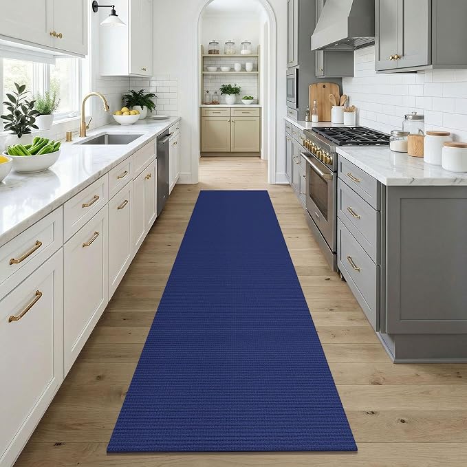 KOZYFLY Cotton Runners for Hallway 3x9, Wide Washable Runner Rug, Woven Non - Image 2