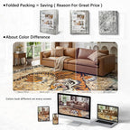 DCX Washable 5x7 Tiger Area Rug, Soft Low Pile Carpet, Kid & Pet Friendly - Image 8