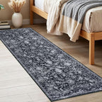 KILOCOCO Washable Runner 2x6 Rug Runner Printed Vintage Floral Kitchen Runners - Image 3