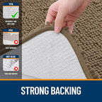 OLANLY Toilet Rugs U-Shaped 24x24, Extra Soft Absorbent Chenille Contour - Image 6
