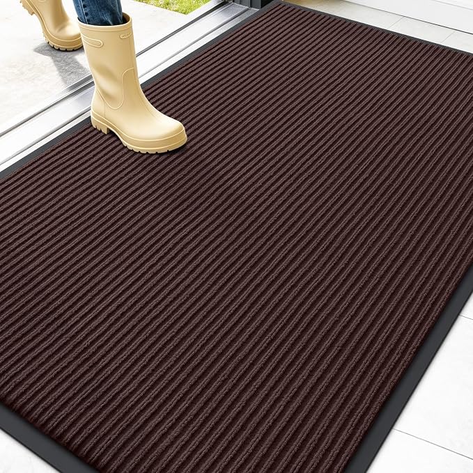 OLANLY Front Door Mat Indoor Outdoor Entrance, Waterproof Heavy Duty Doormat by OLANLY