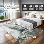 6x9 Area Rugs for Living Room Rug Washable: Abstract Rug for Dining Room - Image 2