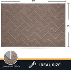 PURRUGS Easy Care Area Rug 6ft x 9ft, Non-Slip Machine Washable Entry Rug - Image 2