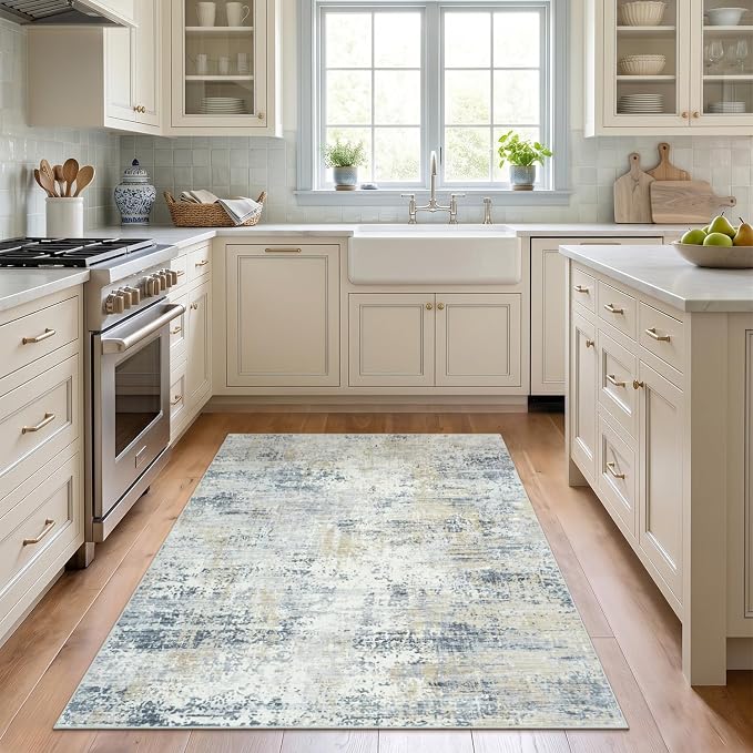 3x5 Area Rug Non-Slip, Machine Washable Soft Low Pile Small Rugs - Image 6