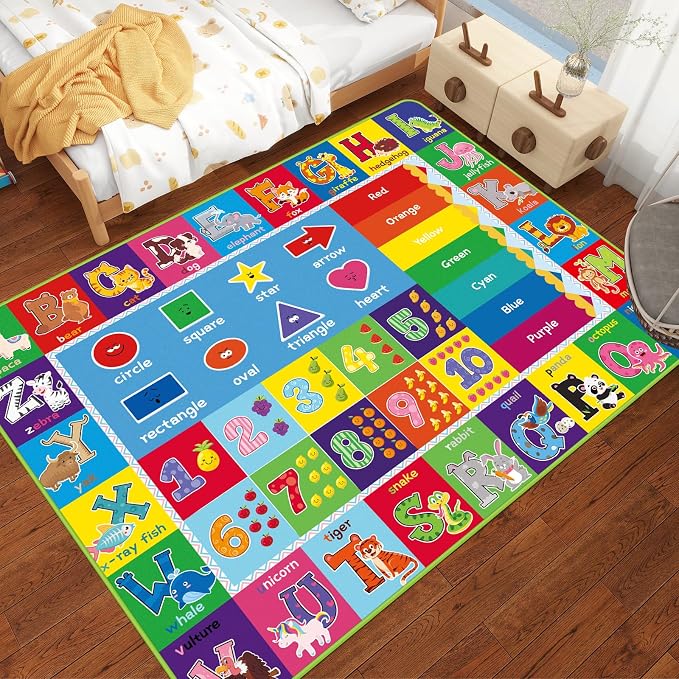 3X5 ABC Kids Rugs for Playroom - Image 6