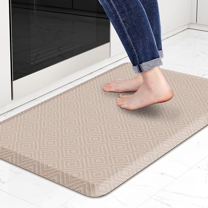 Mattitude Kitchen Mat Cushioned Anti-Fatigue Floor Mat Water Resistant Non-Slip by Mattitude
