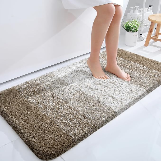 OLANLY Bathroom Runner Rugs Mat 47x24, Extra Soft Absorbent Microfiber Bath Rugs by OLANLY