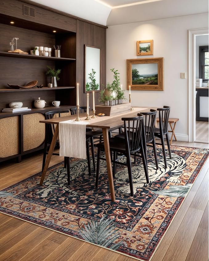 Moynesa Tiger Washable Area Rugs - Image 8