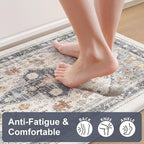 Collive Farmhouse Anti Fatigue Kitchen Mat, Cushioned Kitchen Rug Sets of 2 - Image 3