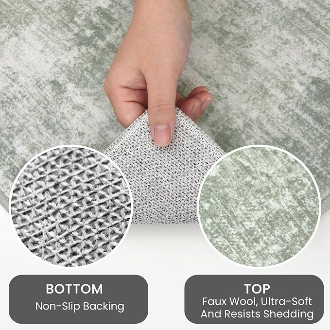 IOHOUZE Abstract Runner Rug 2x5 Ft Washable Runners - Image 3