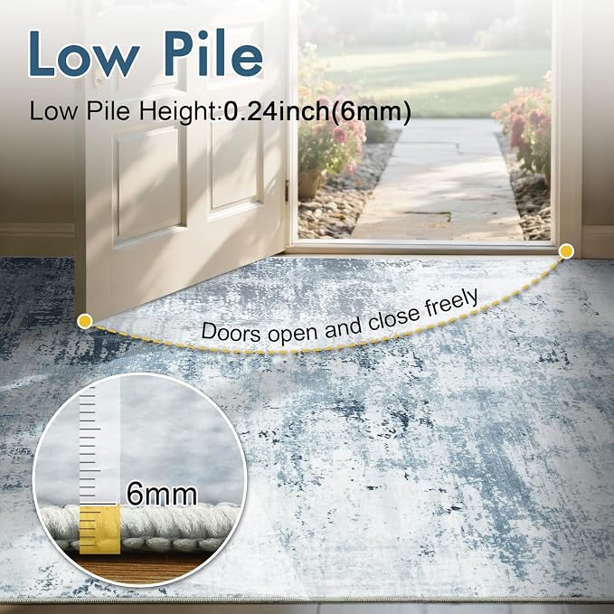 6x9 Ft Large Area Rugs for Living Room, Soft Non-Slip Washable Rugs Modern - Image 8