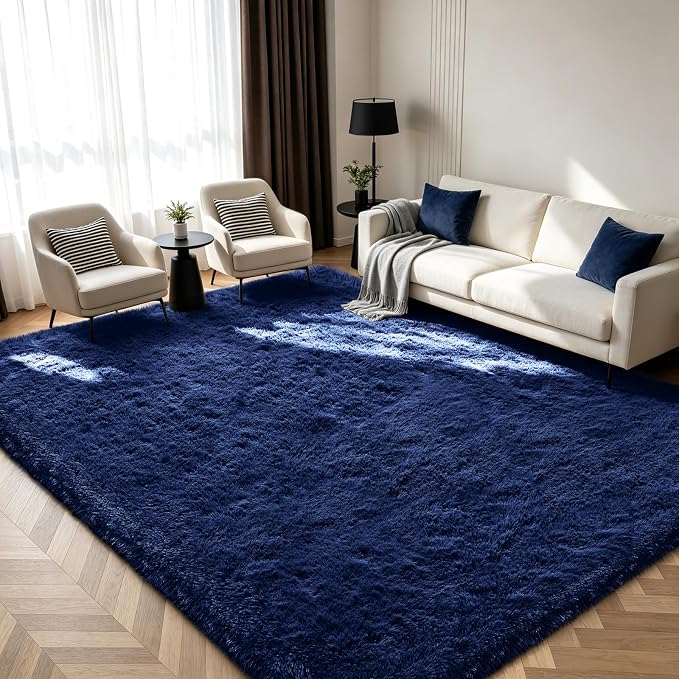 Shag Area Rugs for Bedroom Living Room, 6X9 Ultra Soft Fluffy Area Rugs for Dorm by Boshengya
