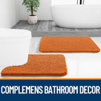 OLANLY Bathroom Rugs 30x20, Extra Soft Absorbent Chenille Bath Rugs, Rubber - Image 7