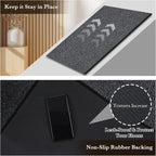 Indoor Door Mat 30"x47" Large, Low-Profile Welcome Front Door Mat Indoor - Image 5
