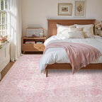 Rugxara 6x9 Area Rugs for Living Room Bedroom, Vintage Floral Retro Boho Non - Image 2