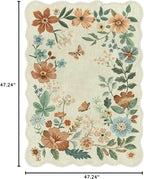 Lahome Floral Living Room Rug, 5x7 Rugs - Image 2
