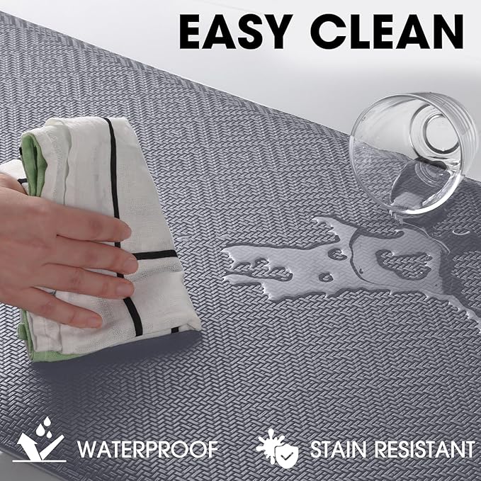 Mattitude Kitchen Mat Cushioned Anti-Fatigue Floor Mat Water Resistant Non-Slip - Image 4