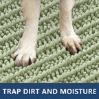 Smiry Dog Door Mat for Muddy Paws 47x32, Absorbent Dirt Trapper, Non-Slip - Image 4