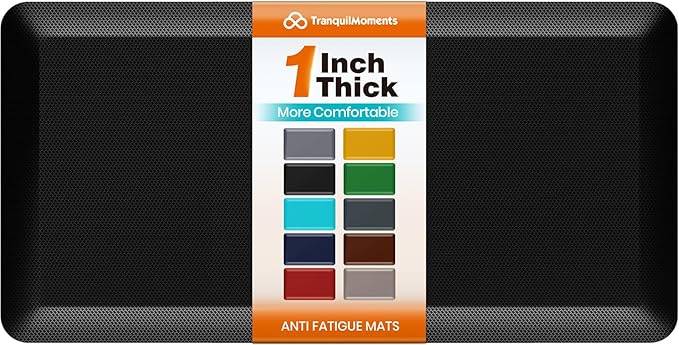 Kitchen Mats for Floor, 1 Inch Extra-Thick Kitchen Rugs, Non-Slip & Waterproof by Unknown