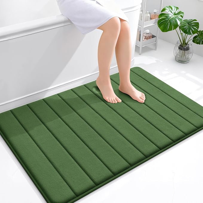 OLANLY Memory Foam Bath Mat 44x32, Super Soft Absorbent Bathroom Rugs, Quick Dry by OLANLY