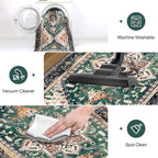 Yamaziot Washable Runner Rug, 2x6 Non-Slip Boho Vintage Hallway Rug Runner - Image 5