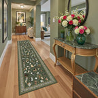 Dog Hallway Runner Dark Green Carpet Non-Slip, 2x10 Washable Rug Ultra-Thin Soft - Image 4